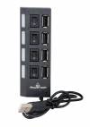 PowerTech USB 2.0 Hub 4 Θυρών με Διακόπτες On/Off PT-112